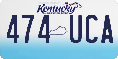 KY license plate 474UCA