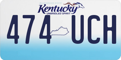 KY license plate 474UCH