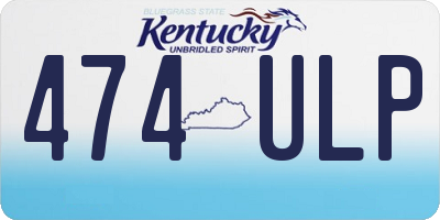 KY license plate 474ULP