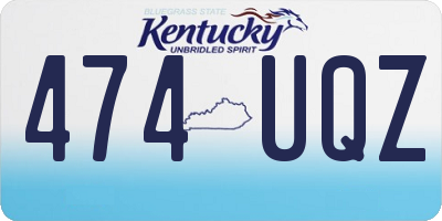 KY license plate 474UQZ