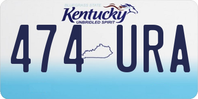 KY license plate 474URA