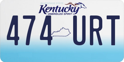 KY license plate 474URT