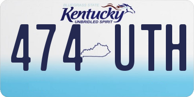 KY license plate 474UTH