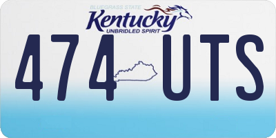 KY license plate 474UTS