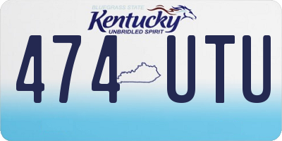 KY license plate 474UTU
