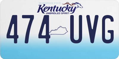 KY license plate 474UVG
