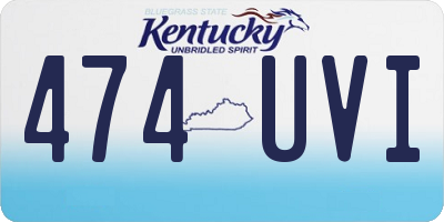 KY license plate 474UVI