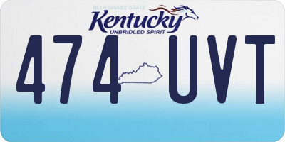 KY license plate 474UVT
