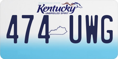KY license plate 474UWG