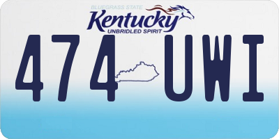 KY license plate 474UWI