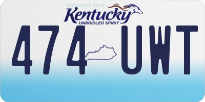KY license plate 474UWT