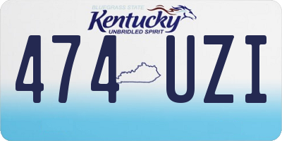 KY license plate 474UZI