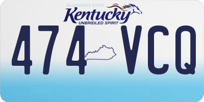 KY license plate 474VCQ