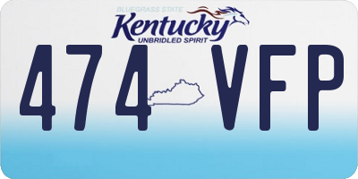 KY license plate 474VFP