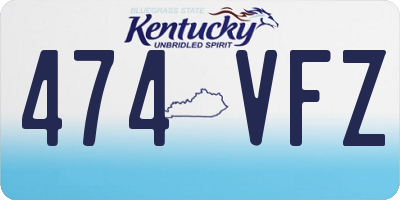 KY license plate 474VFZ