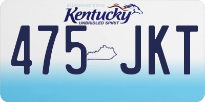 KY license plate 475JKT