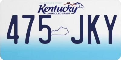 KY license plate 475JKY
