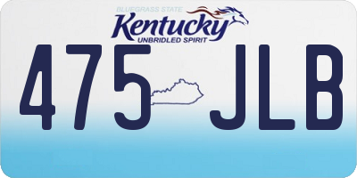 KY license plate 475JLB
