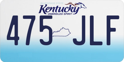 KY license plate 475JLF