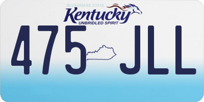 KY license plate 475JLL