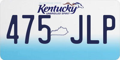 KY license plate 475JLP