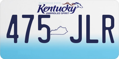 KY license plate 475JLR