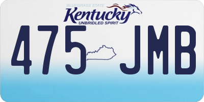 KY license plate 475JMB