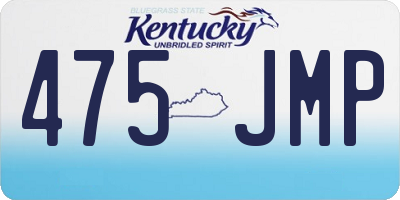 KY license plate 475JMP