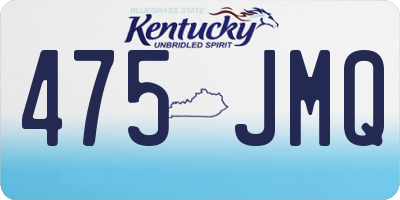 KY license plate 475JMQ