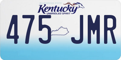 KY license plate 475JMR