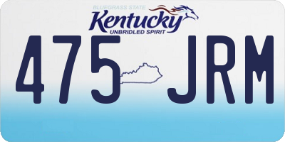 KY license plate 475JRM