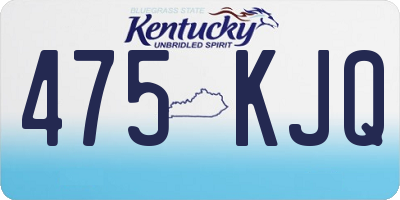 KY license plate 475KJQ