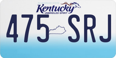 KY license plate 475SRJ