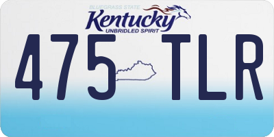 KY license plate 475TLR