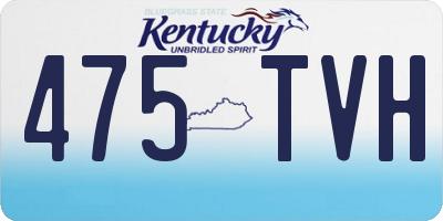 KY license plate 475TVH
