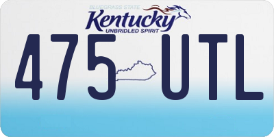KY license plate 475UTL