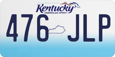 KY license plate 476JLP
