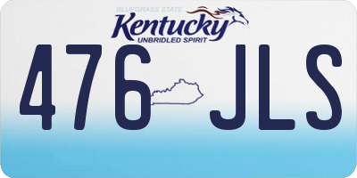 KY license plate 476JLS
