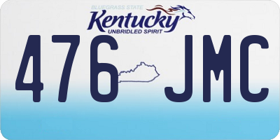 KY license plate 476JMC