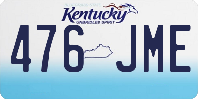 KY license plate 476JME
