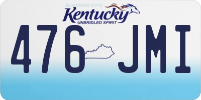 KY license plate 476JMI