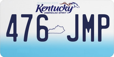 KY license plate 476JMP
