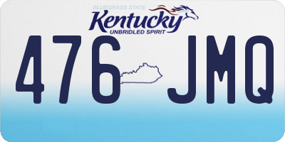 KY license plate 476JMQ