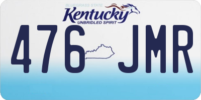 KY license plate 476JMR