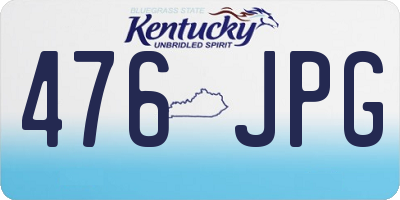KY license plate 476JPG