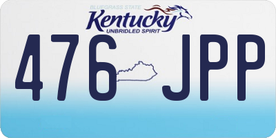KY license plate 476JPP