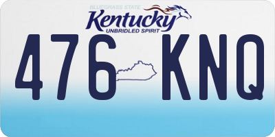 KY license plate 476KNQ