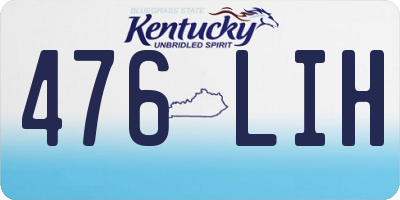 KY license plate 476LIH