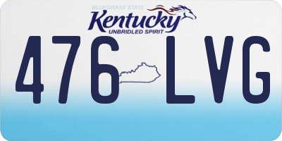 KY license plate 476LVG