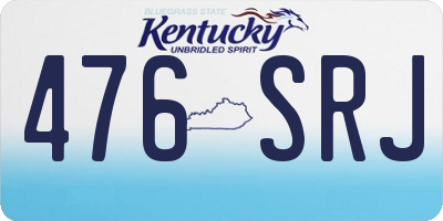 KY license plate 476SRJ